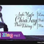 Lời bài hát Anh Muốn Chia Tay Phải Không_Loibaihathay