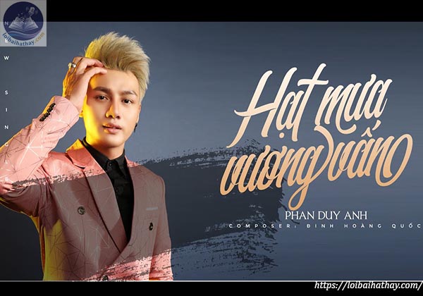 Lời bài hát Hạt mưa vương vấn-Loibaihathay